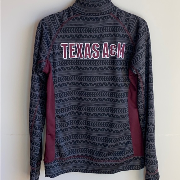 Texas A&M colosseum 3/4 zip embroidered jacket - Picture 4 of 4